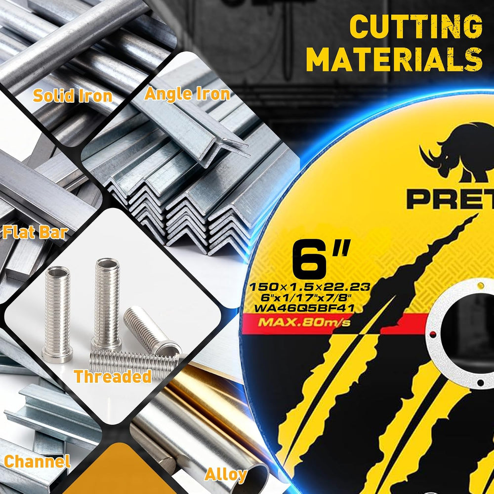110 Pack Cut Off Wheels 6 Inch, Metal Cutting Wheel for Angle Grinder