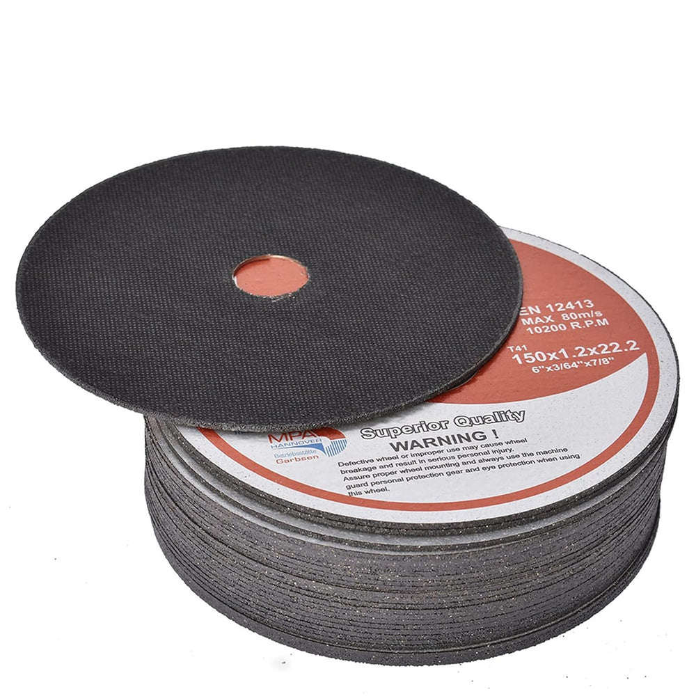 ALL-CARB 100 Pack 6 Inch x 0.045 Inch x 7/8 Inch Cutting Wheel Metal and Stai...