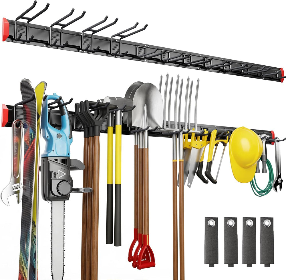monTEK 80" Garage Tool Organizer Wall Mount, 800 LBS Heavy Duty Tool Rack