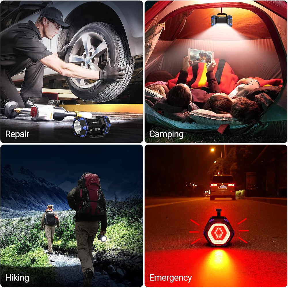 Led Camping Lantern Rechargeable, Camping Flashlight 1500LM, 8 Light Modes, C...