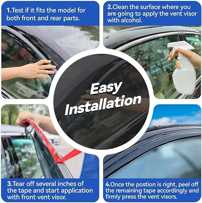 Window Visors Rain Guards Shield