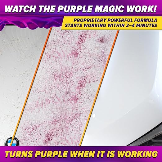 Iron Remover for Car Detailing – Iron Decon Spray, Pulls Out Brake Dust