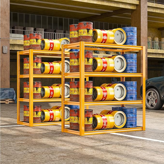 REIBII 40" W Garage Shelving 2240 LBS Storage Shelves Heavy Duty Metal S...