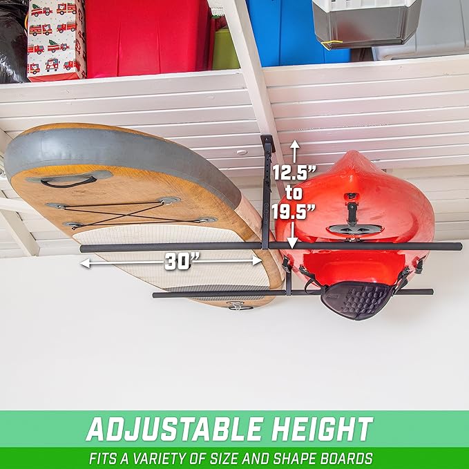 GoSports Kayak Rack for Garage Ceiling Mount
