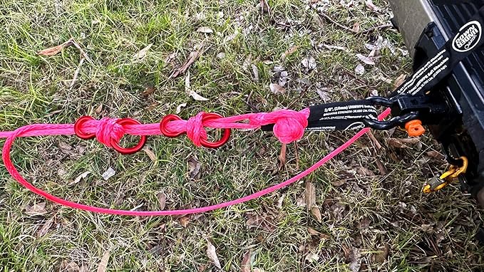 DOWN UNDER OUTDOORS Heavy Duty Game/Log/4x4 Recovery Kit, Deer Drag, 550 ft of