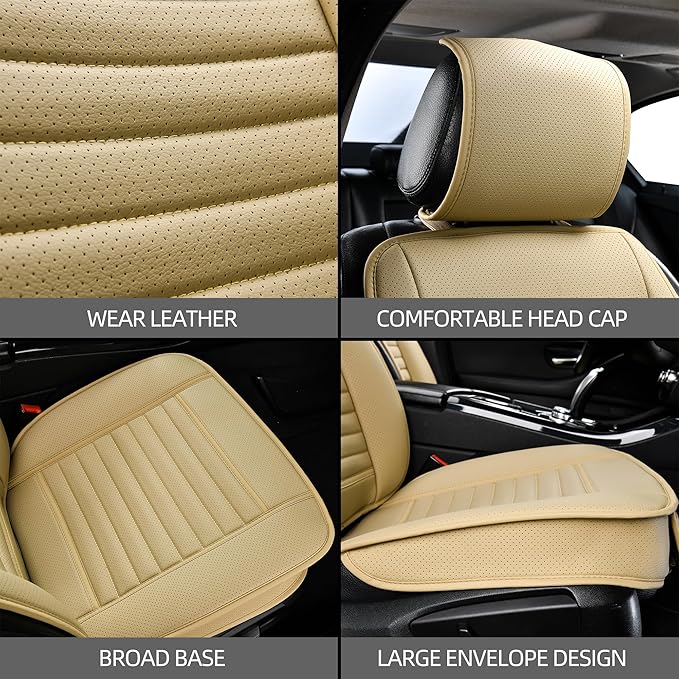 2pc Car Seat Covers, Luxury Car Protectors, Universal Anti-Slip Driver Seat