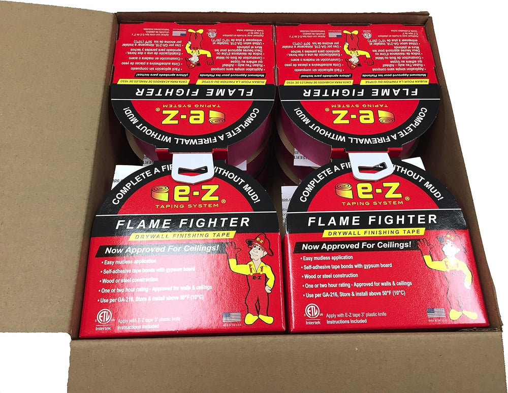 Drywall Fire Tape - Self Adhesive, 250-Ft Roll - Rated for Firewall Construct...