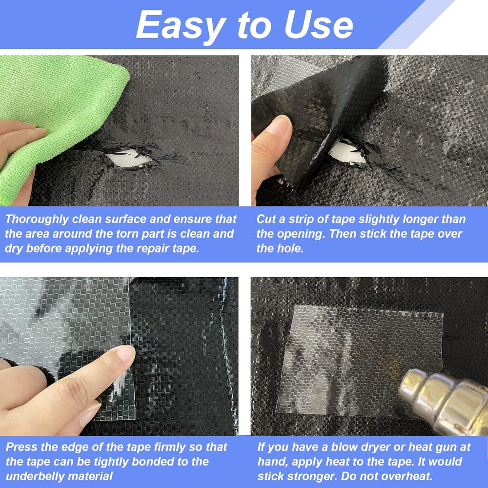 RV Underbelly Material Flex Belly Tape Tear Repair Patch(4'' x 50')