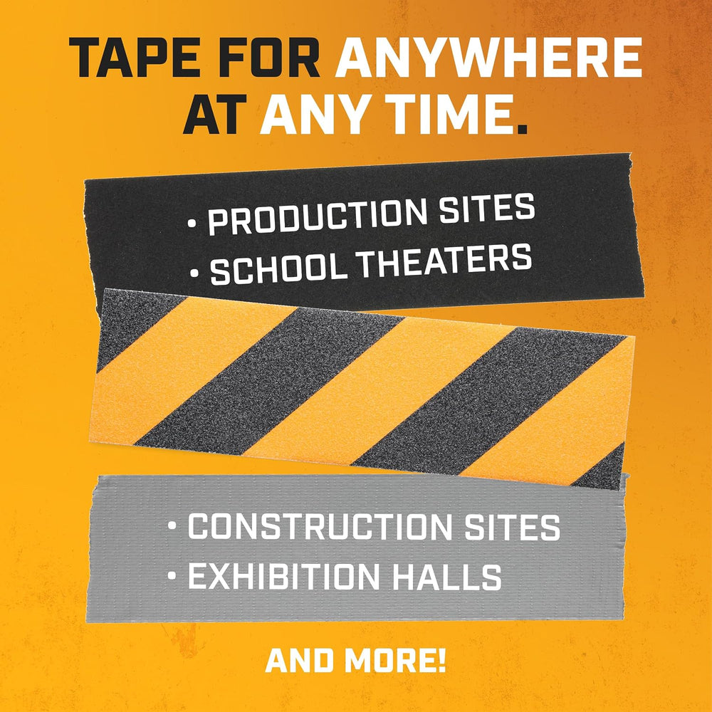 Black Gaffers Tape 2 Inch x 30 Yards - 4 Pack Pro Matte Gaff Tape