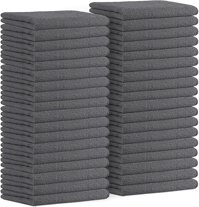 Avalon Towels Microfiber Cleaning Cloths Size 16" x 16", Highly Abs...