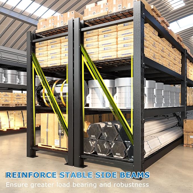 Bepatio 11000LBS Garage Shelving Heavy Duty, Industrial Shelving