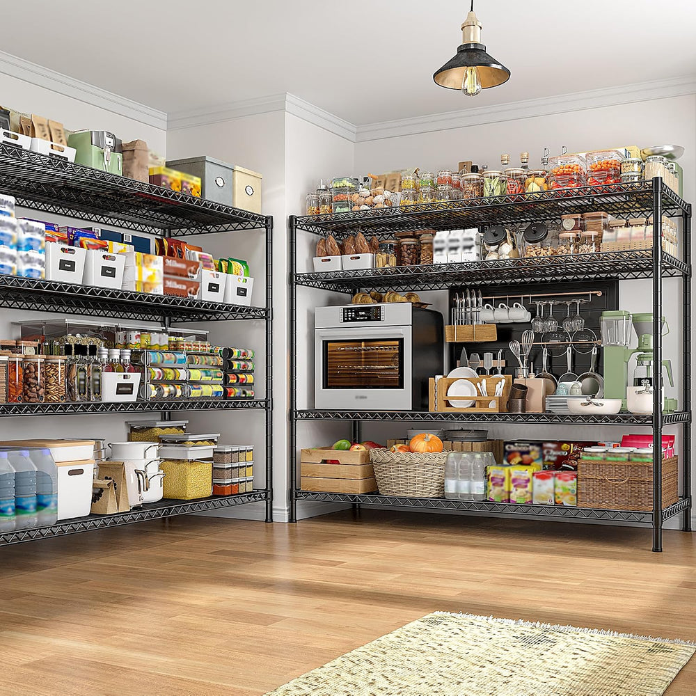 REIBII 4-Tier 2560LBS Heavy Duty Shelving,55.5"W Adjustable Storage Shelves