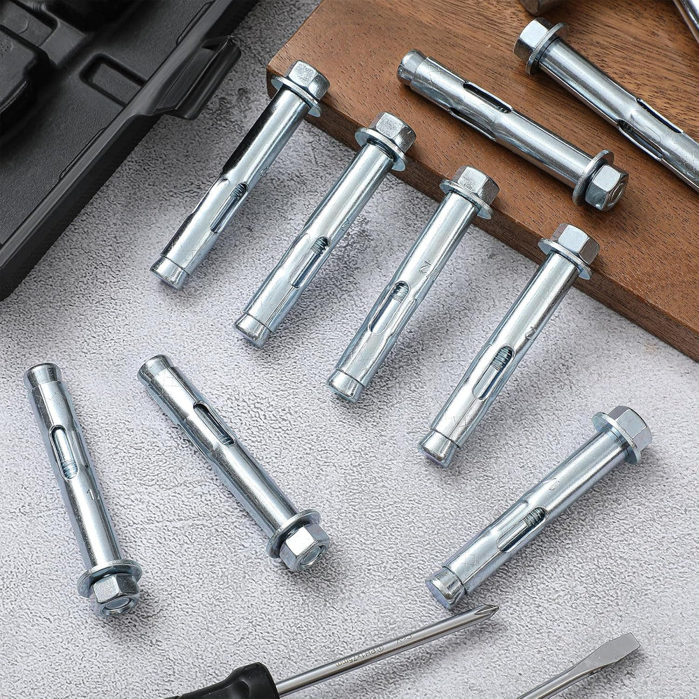 50 Pack 1/2 x 3'' Sleeve Anchors for Concrete