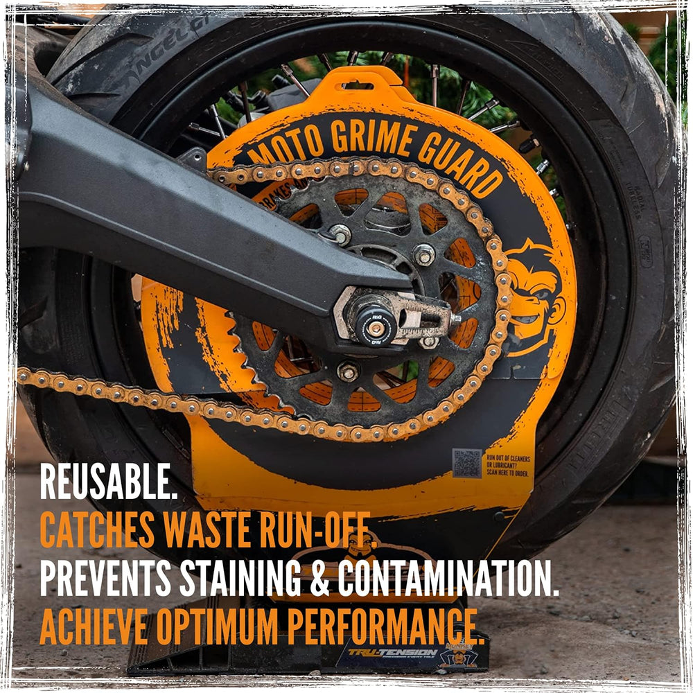 Tru-Tension | Moto Grime Guard Bundle | Chain Clean & Lube | Motorcycle T...