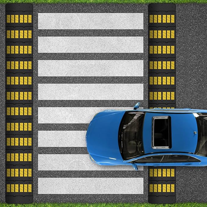 35" inch Width Speed Humps Rubber Speed Bumps