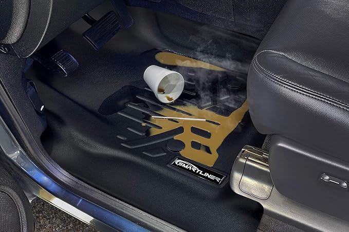 SMARTLINER Custom Fit All Weather 2 Row Floor Mats Liner Set Compatible